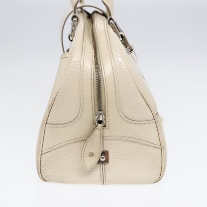 Louis Vuitton LOUIS VUITTON Epi Boring Montaigne GM Hand Bag White Yvoire M5931J LV Authentic 87942