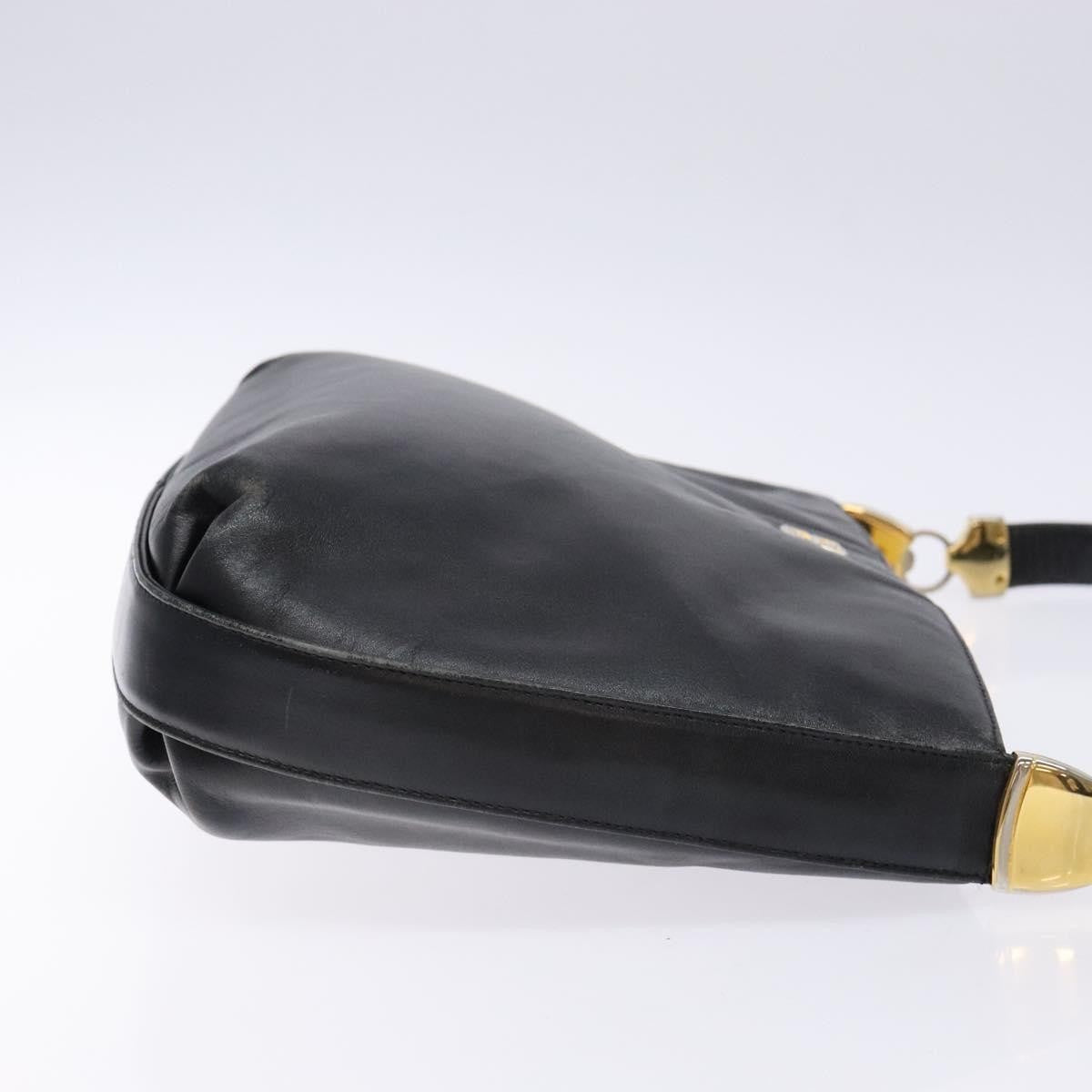 Givenchy GIVENCHY Shoulder Bag Leather Black Gold Authentic bs28533