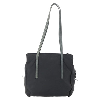 Prada PRADA Hand Bag Nylon Black Silver Authentic 154514