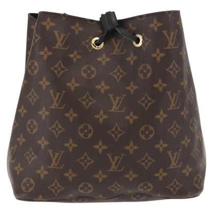 Louis Vuitton LOUIS VUITTON Monogram Neonoe Shoulder Bag Black M44020 LV Authentic ka1907