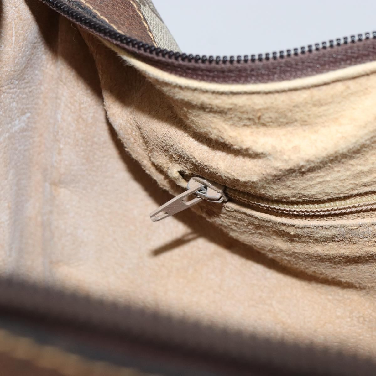Gucci GUCCI GG Supreme Web Sherry Line Shoulder Bag PVC Beige 001 3840 5 Authentic 156832