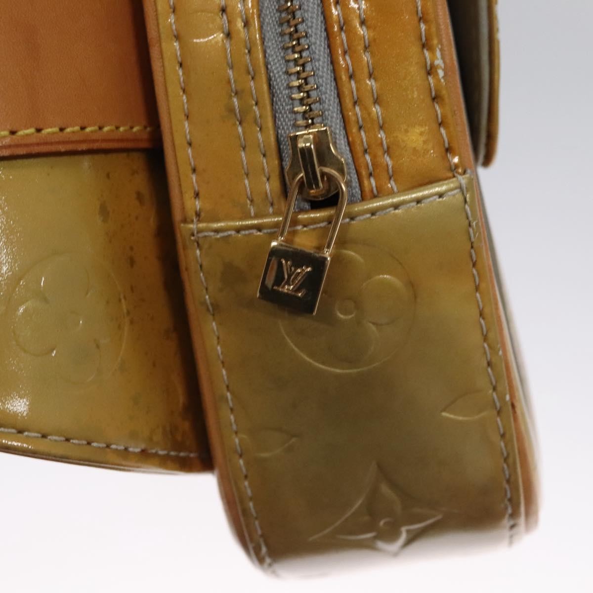 Louis Vuitton LOUIS VUITTON Monogram Vernis Fulton Waist bag Gris M91041 LV Authentic yk17565