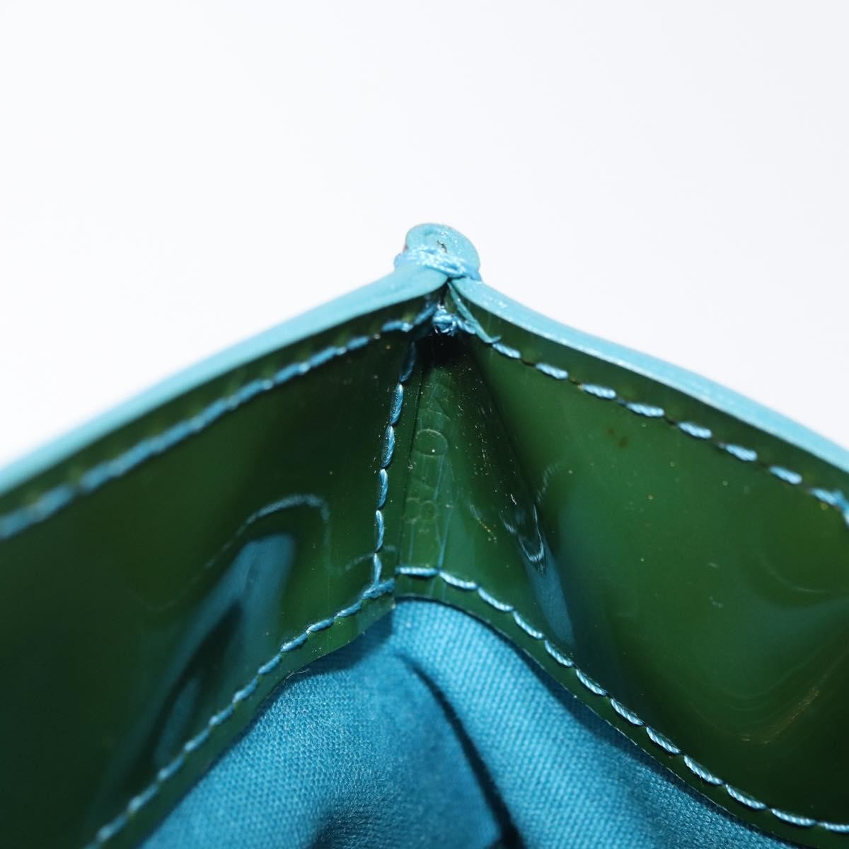 Louis Vuitton LOUIS VUITTON Monogram Vernis Wilshire PM Bag Blue Lagon M91724 LV Authentic bs33564