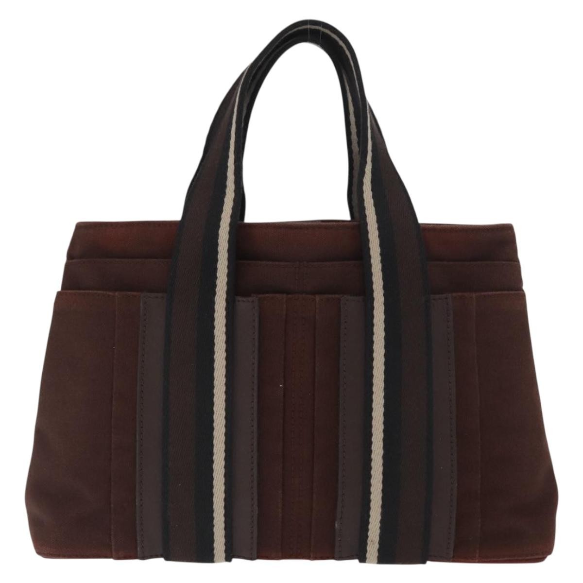 Hermès Hermès HERMES Toroca Horizontal PM Hand Bag Canvas Brown Authentic bs31853