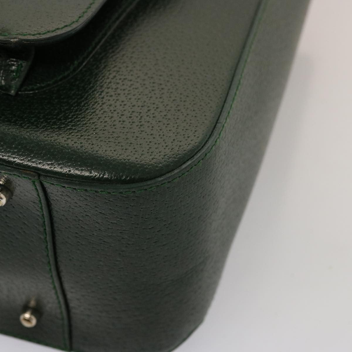 Gucci GUCCI Hand Bag Leather Green 000 2058 0307 Authentic 75505