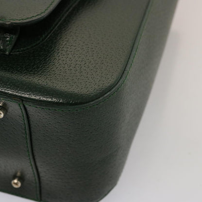 Gucci GUCCI Hand Bag Leather Green 000 2058 0307 Authentic 75505