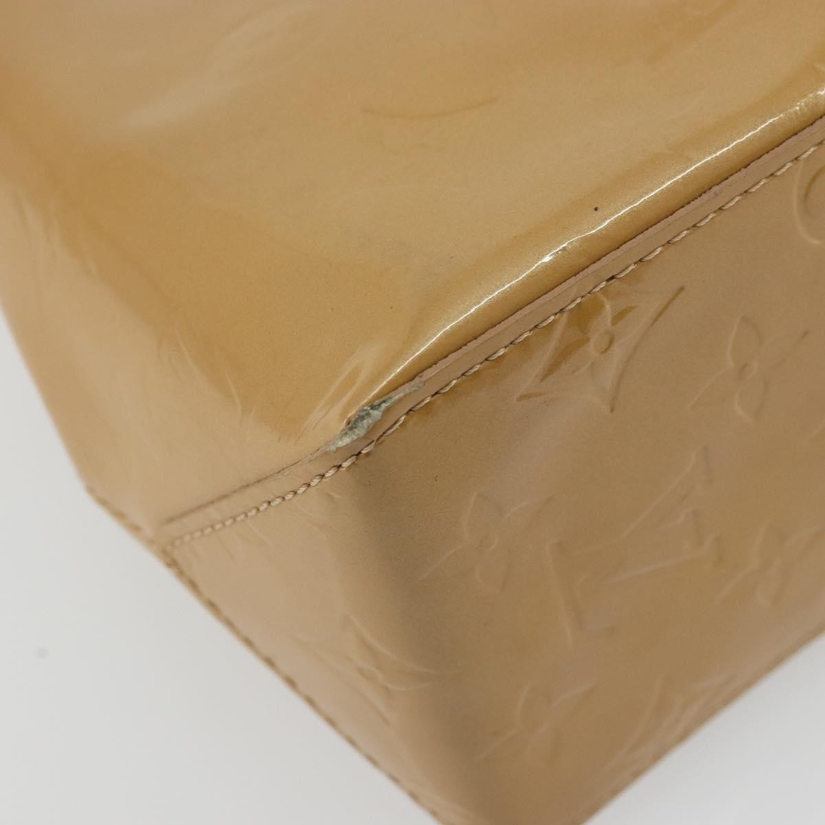 Louis Vuitton LOUIS VUITTON Monogram Vernis Reade PM Hand Bag Noisette M91334 LV Authentic BA12809