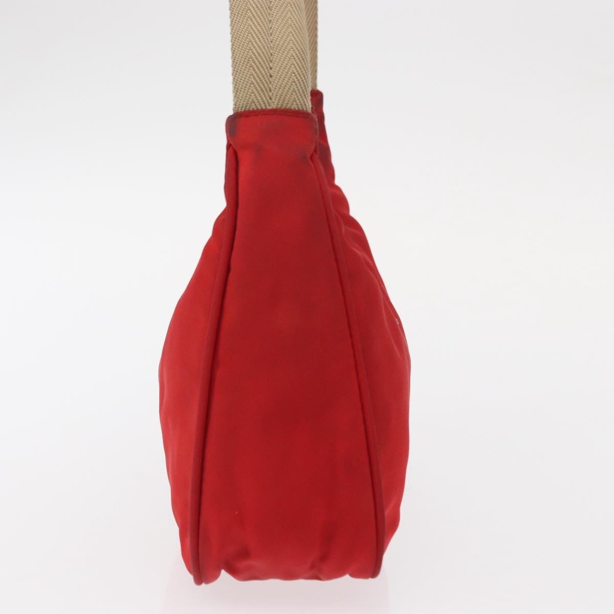 Prada PRADA Hand Bag Nylon Red Authentic 153880