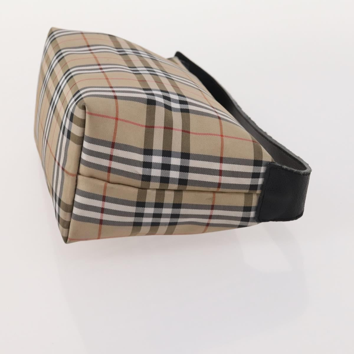 Burberrys Burberrys Burberry Nova Check Hand Bag Nylon 5 Set Beige Authentic 174988