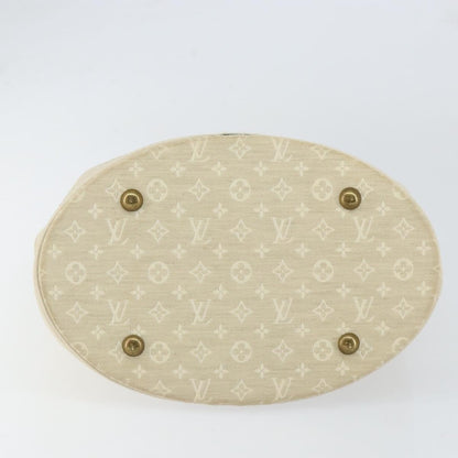 Louis Vuitton LOUIS VUITTON Monogram Mini Lin Bucket PM Shoulder Bag Dunne M95316 Authentic 153514