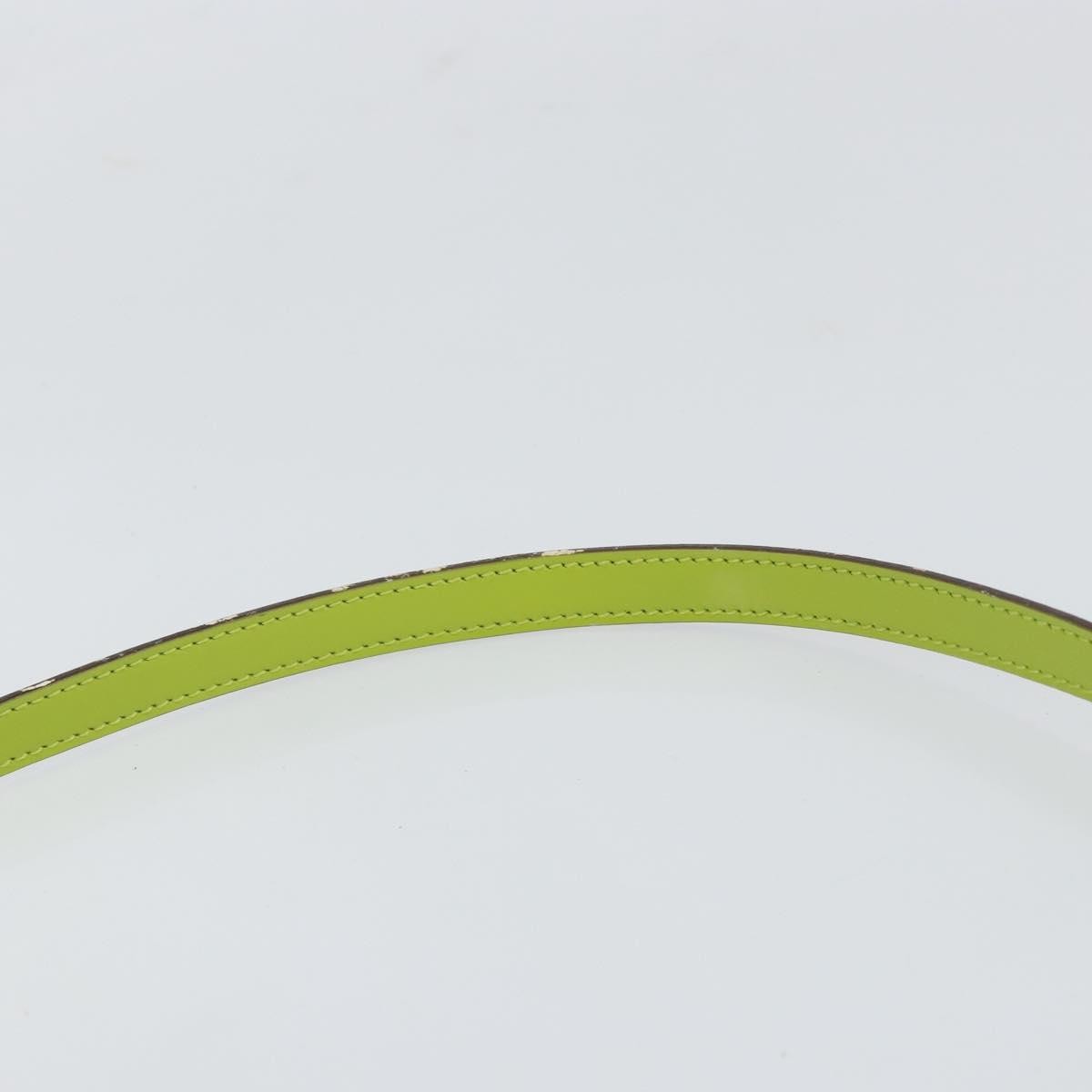 Gucci GUCCI Bamboo Hand Bag Enamel 2way Green Gold 000 2040 0323 Authentic 160576