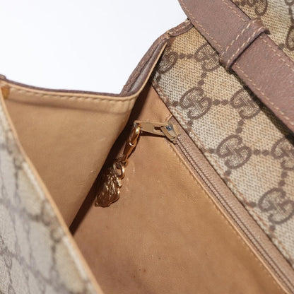 Gucci GUCCI GG Supreme Shoulder Bag PVC Beige Gold 004 115 6197 Authentic 162108