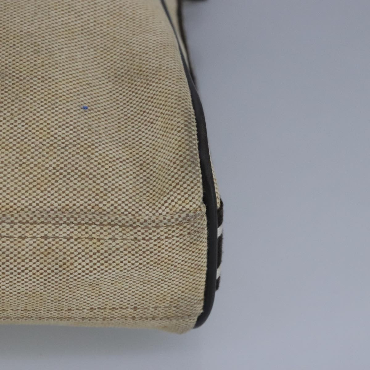 Burberry BURBERRY Shoulder Bag Canvas Beige Authentic ti2263