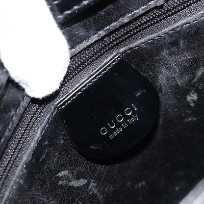 Gucci GUCCI Shoulder Bag Patent leather Black Silver 000 1046 0506 Authentic 175203