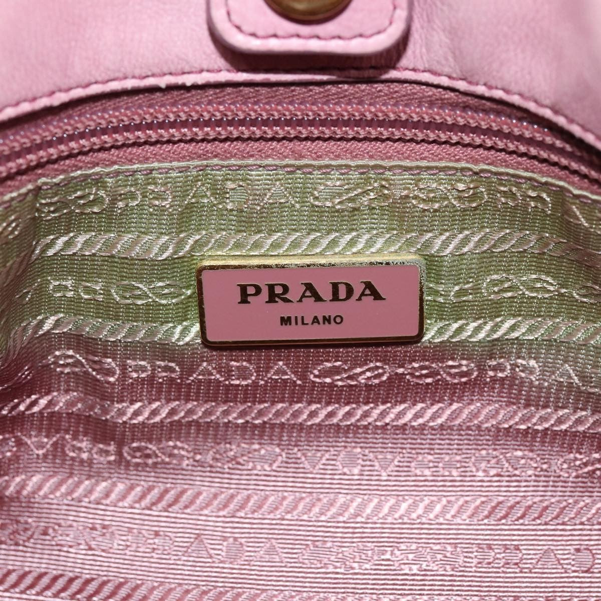 Prada PRADA Hand Bag Nylon 2way Pink Authentic 75584