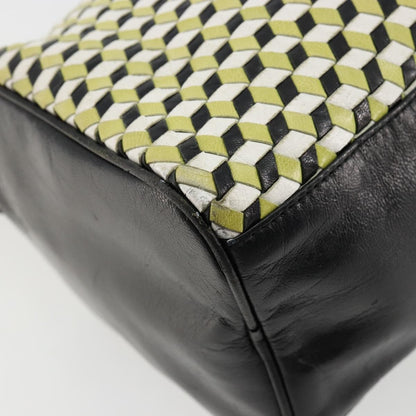 Prada PRADA Shoulder Bag Leather Yellow Gold Authentic bs35156