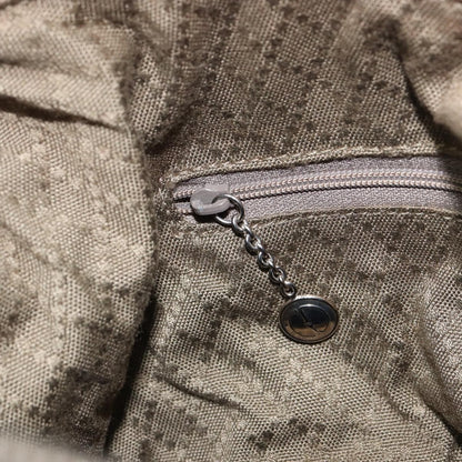 Gucci GUCCI Bamboo Shoulder Bag Nylon Khaki Silver 000 0531 Authentic ep12494