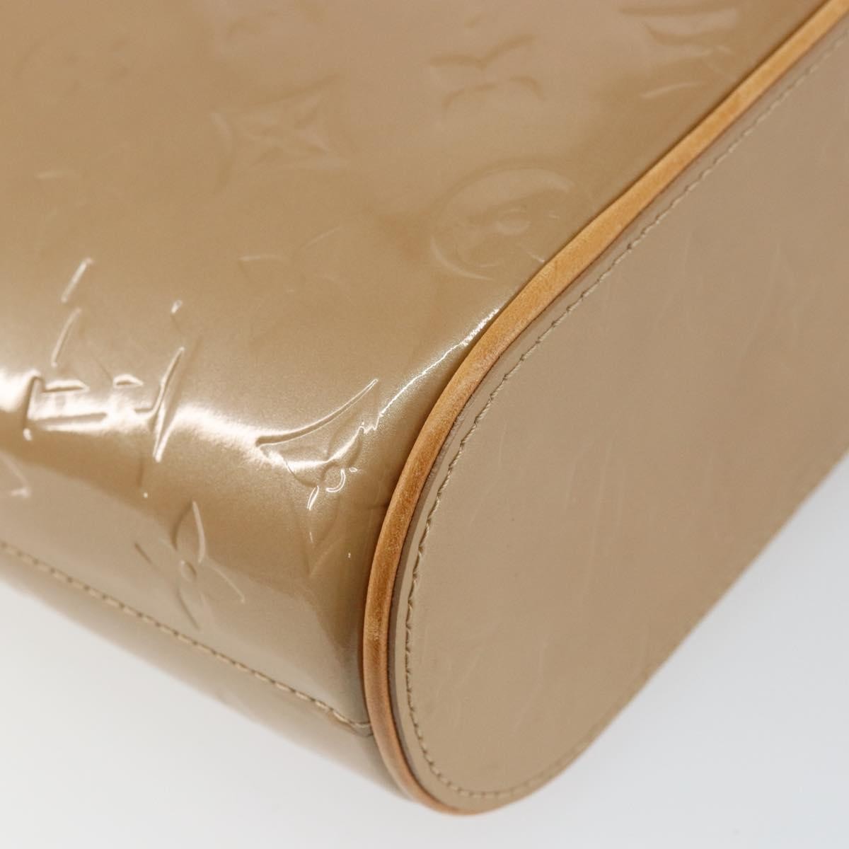 Louis Vuitton LOUIS VUITTON Vernis Stillwood Vertical Hand Bag Noisette M91364 LV Authentic gh952