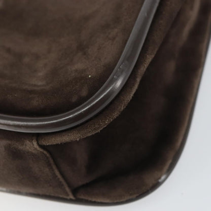 Gucci GUCCI Shoulder Bag Suede Brown Gold 000 2855 0550 0 Authentic 156851