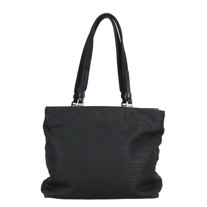 Prada PRADA Hand Bag Nylon Black Silver Authentic 96925