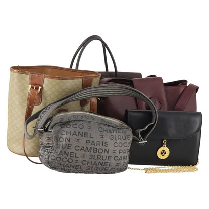 Burberry BURBERRY Celine Chanel Cartier Valentino Bag Nylon Leather 5 Set Authentic 155800