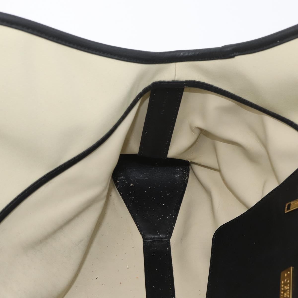 Loewe LOEWE Hand Bag Canvas Leather Beige Gold Authentic 174611