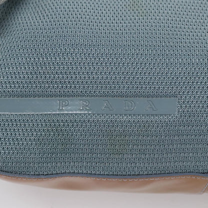 Prada PRADA Sports Shoulder Bag Canvas Blue Authentic bs21360