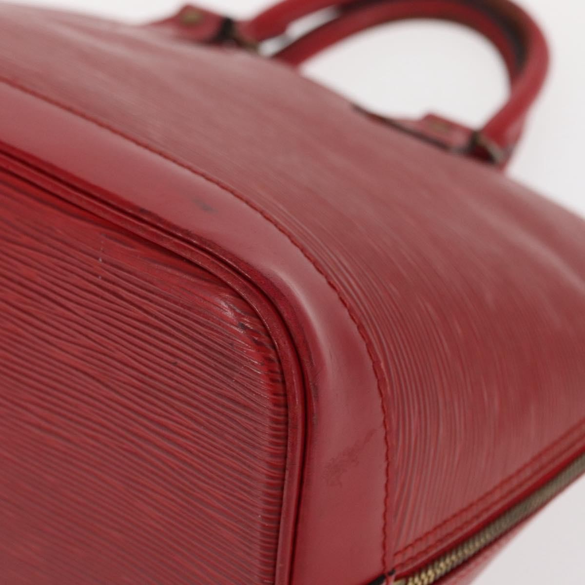 Louis Vuitton LOUIS VUITTON Epi Alma Hand Bag Castilian Red M52147 LV Authentic 158108