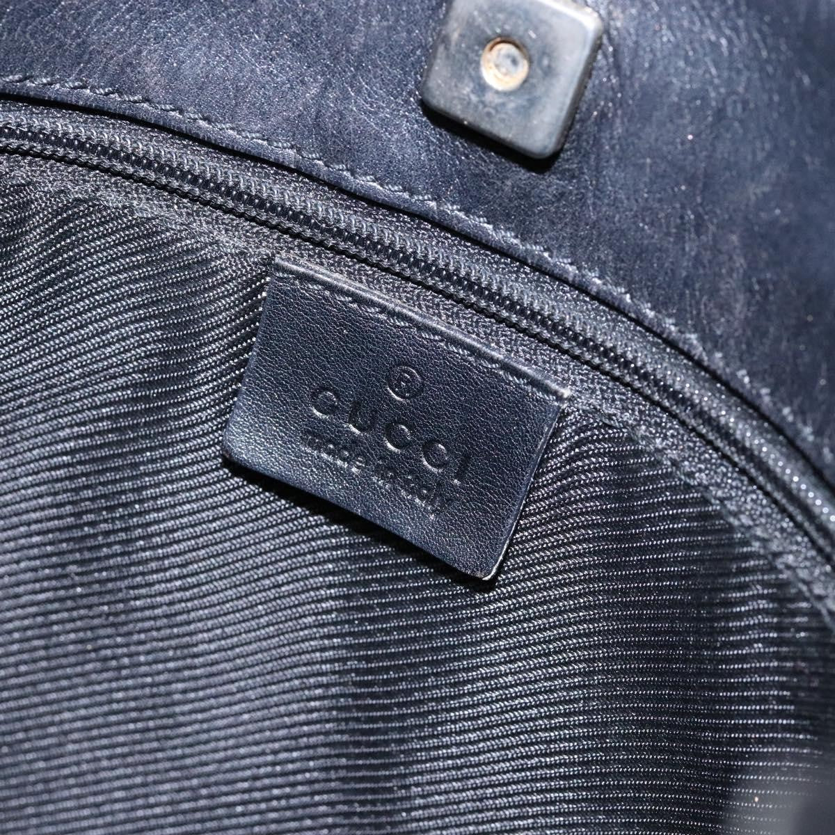 Gucci GUCCI GG Canvas Shoulder Bag Black Gold 33900 Authentic 139189A