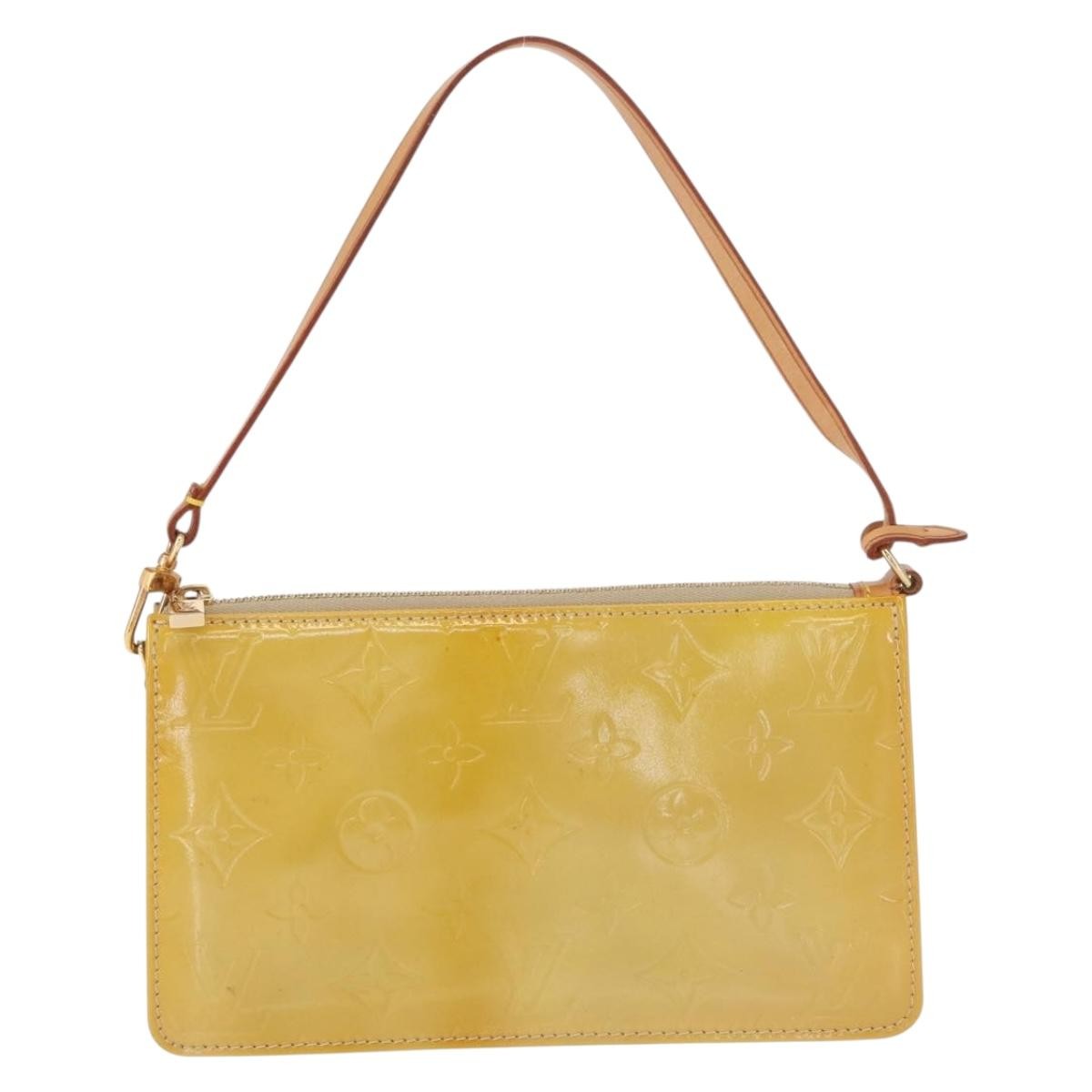Louis Vuitton LOUIS VUITTON Monogram Vernis Lexington Accessory Pouch Beige M91010 Authentic 165721 Bag