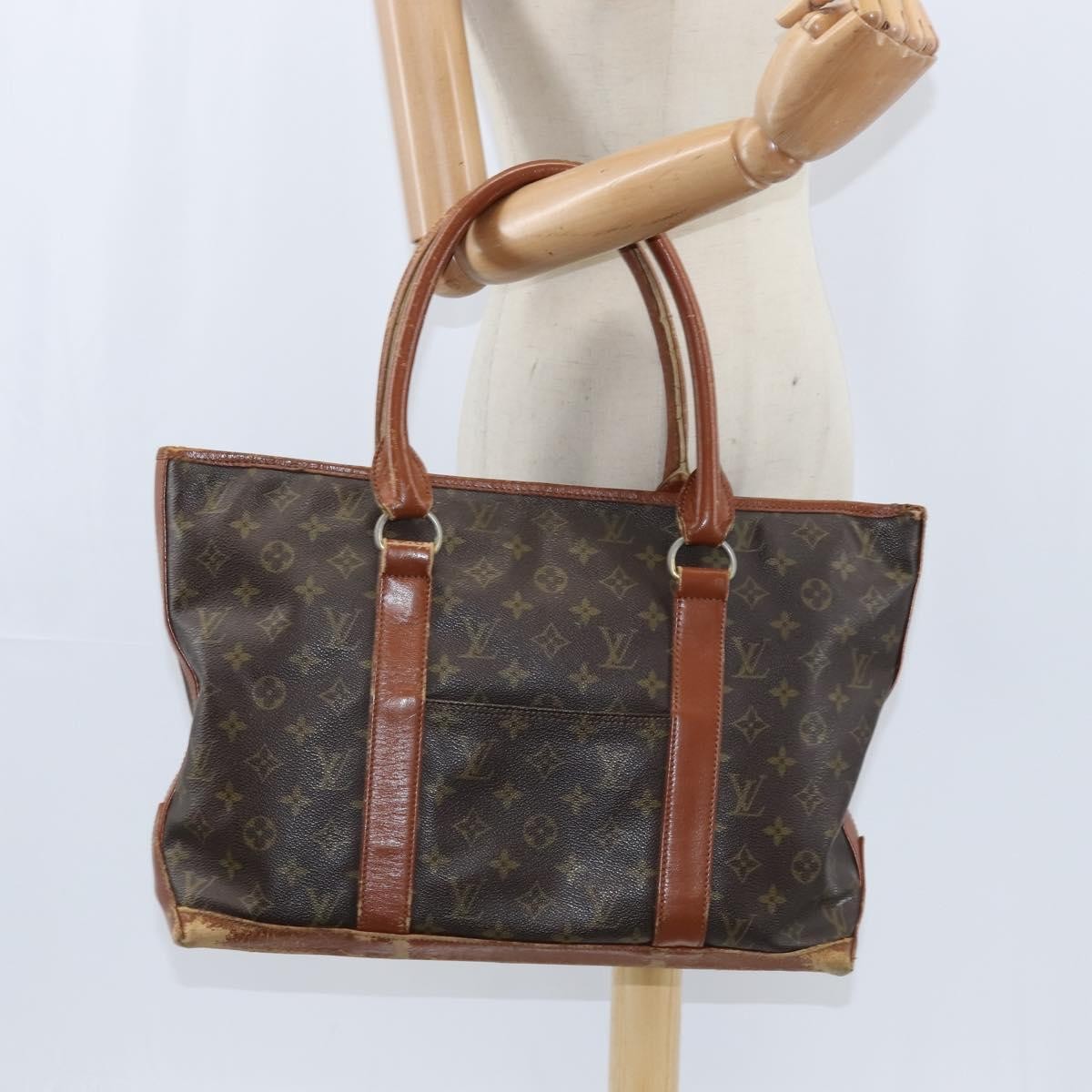 Louis Vuitton LOUIS VUITTON Monogram Sac Weekend PM Hand Bag M42425 LV Authentic 150361