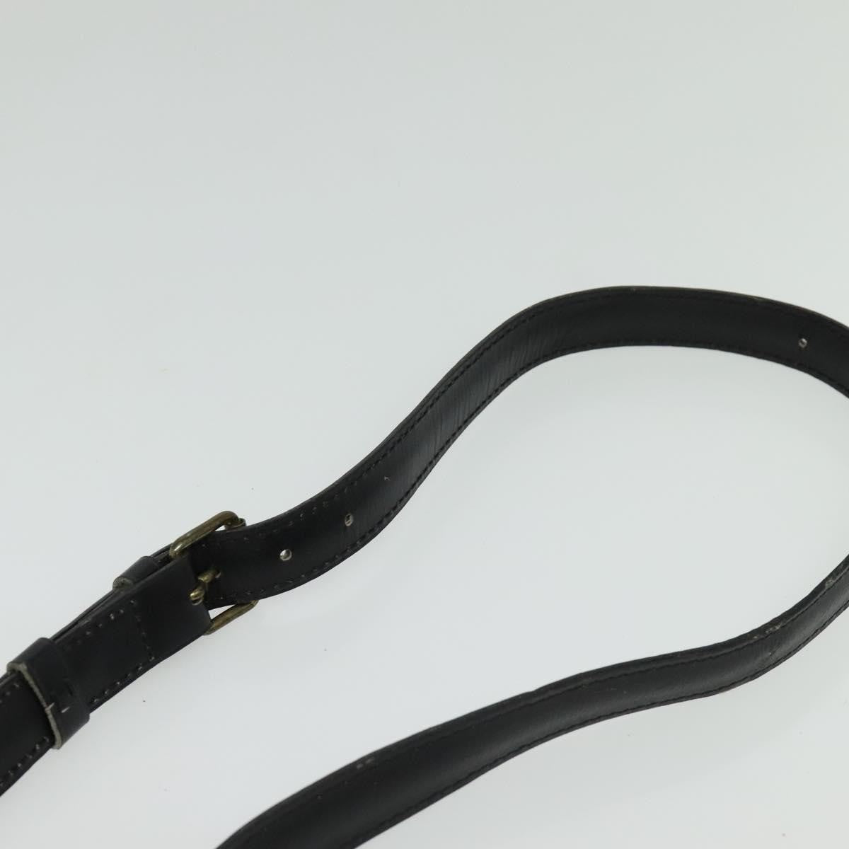 Louis Vuitton LOUIS VUITTON Epi Cartouchiere MM Shoulder Bag Black Noir M52242 LV Authentic BA4693
