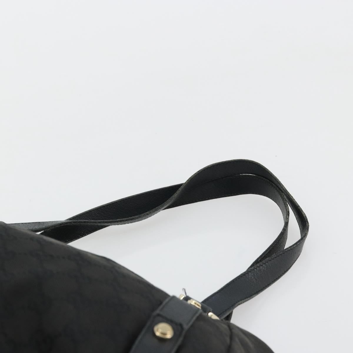 Gucci GUCCI GG Canvas Abbey Tote Bag Black Gold 130736 Authentic 179901