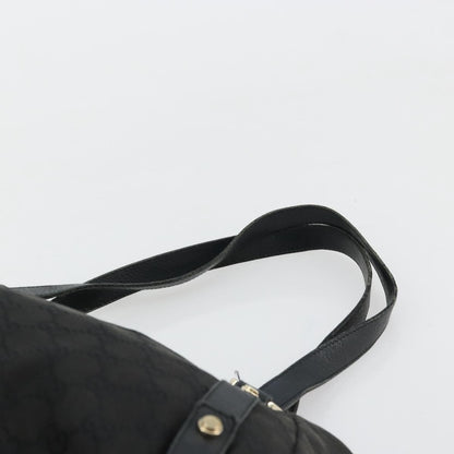 Gucci GUCCI GG Canvas Abbey Tote Bag Black Gold 130736 Authentic 179901