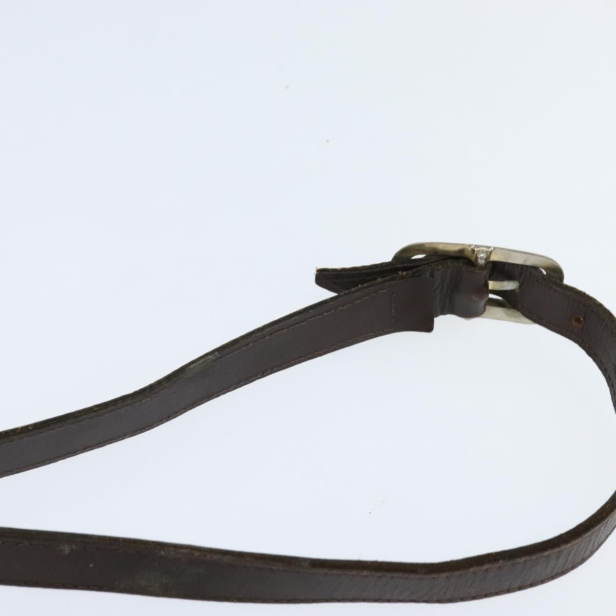 Fendi FENDI Zucca Canvas Shoulder Bag Black Brown Authentic 150285