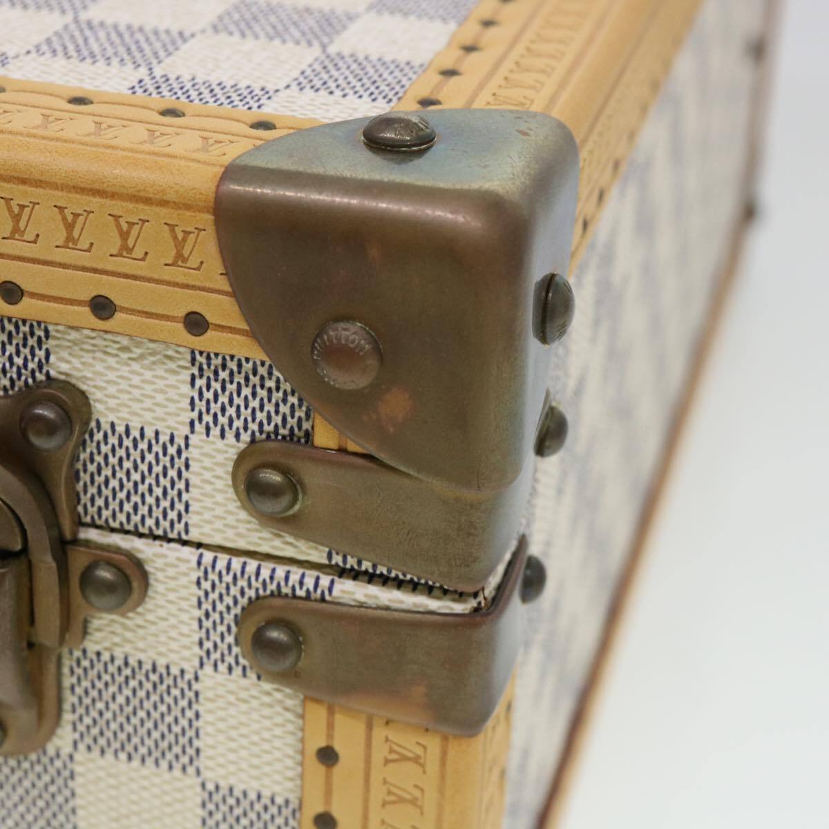 Louis Vuitton LOUIS VUITTON Damier Azur Cotteville 45 Trunk SPO LV Authentic 38808SM Bag