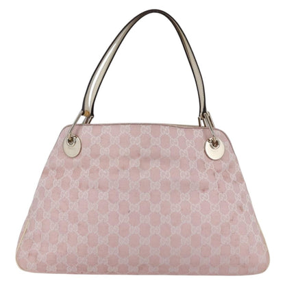 Gucci GUCCI GG Canvas Tote Bag Pink Gold 121023 Authentic ep11753