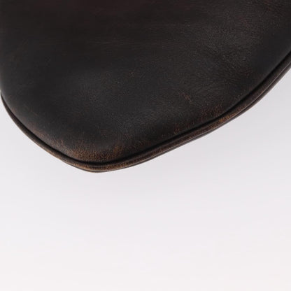 Gucci GUCCI Shoulder Bag Leather Brown 105374 Authentic 156795