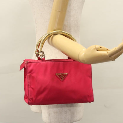 Prada PRADA Hand Bag Nylon Pink Authentic 109805
