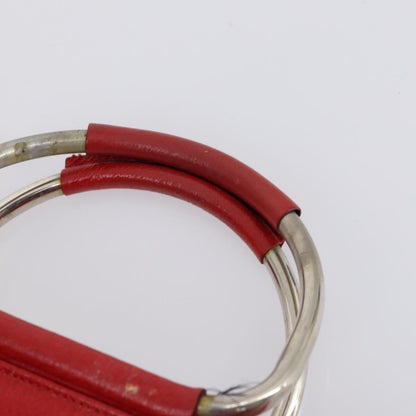 Gucci GUCCI Hand Bag Leather Red Authentic 148420