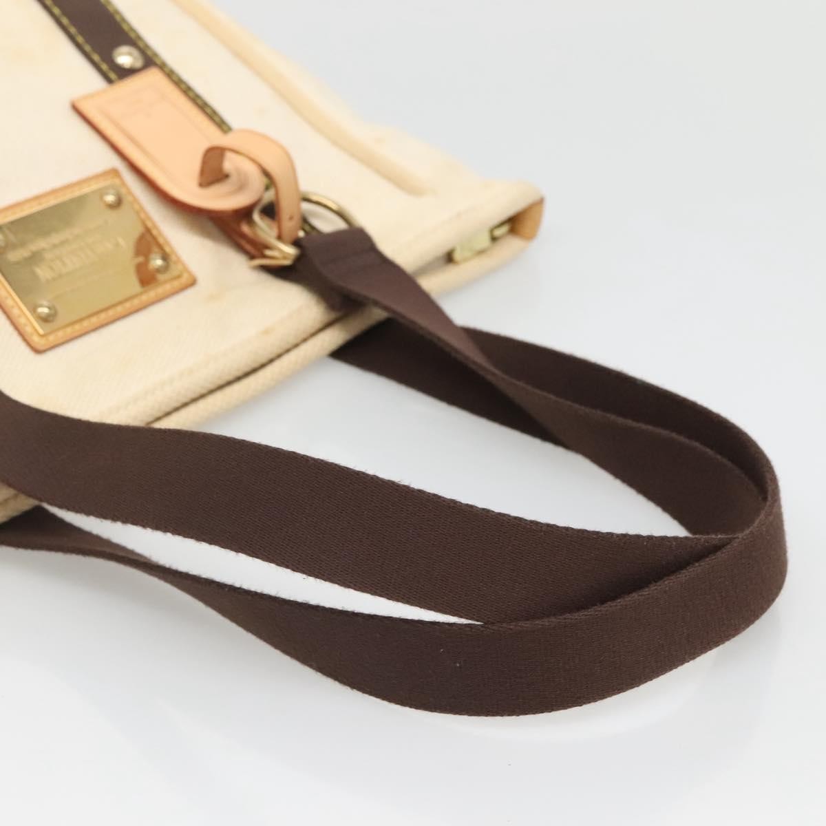 Louis Vuitton LOUIS VUITTON Cabas MM Antigua Tote Bag Brown Beige M40036 LV Authentic bs29237