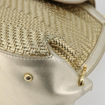 Salvatore Ferragamo Salvatore Ferragamo Sofia Gancini Hand Bag Leather 2way Gold Authentic 179912A