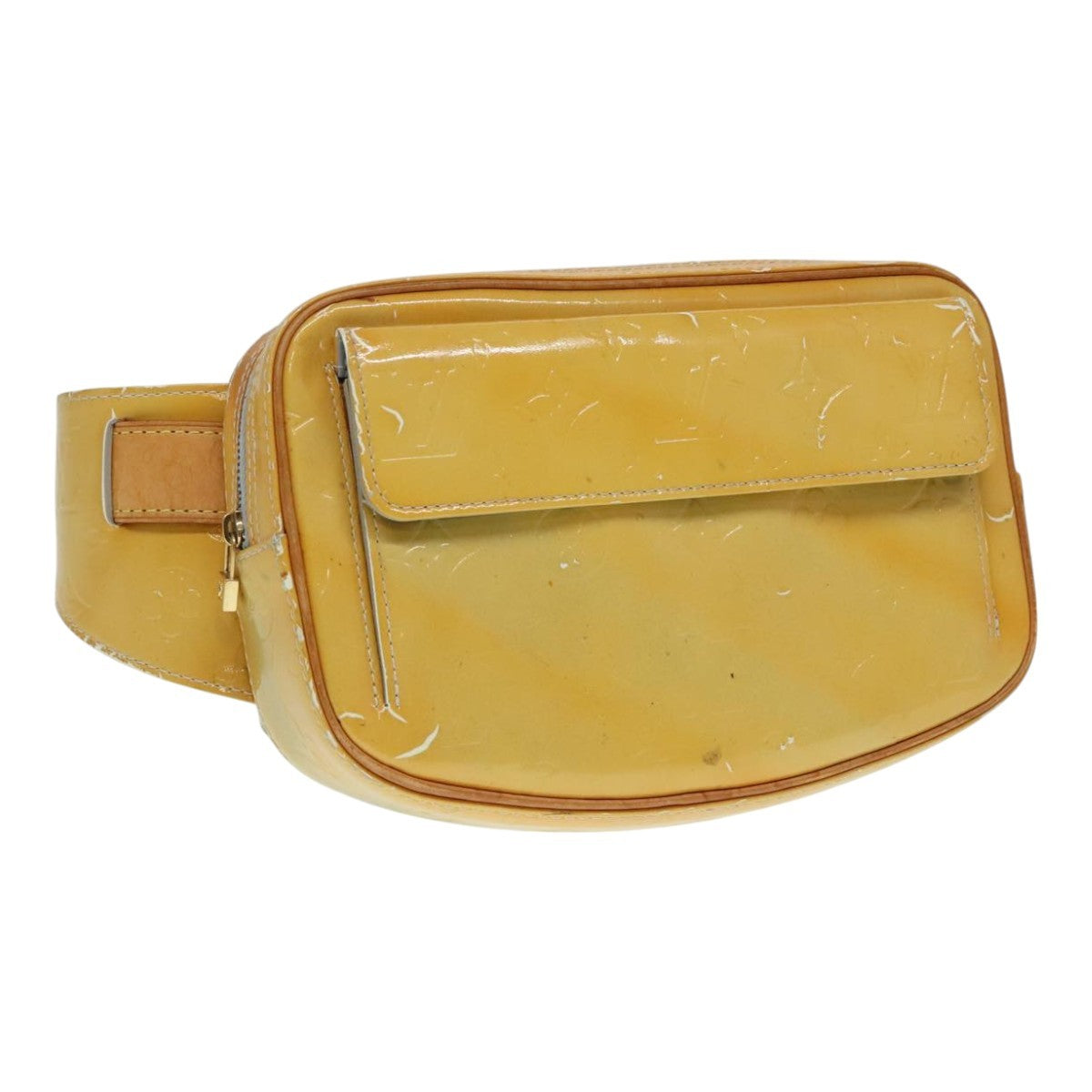 Louis Vuitton LOUIS VUITTON Monogram Vernis Fulton Waist bag Gris M91041 LV Authentic 93161