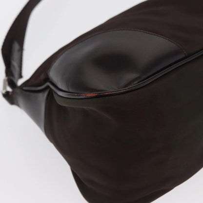 Prada PRADA Shoulder Bag Nylon Khaki Silver Authentic 169376