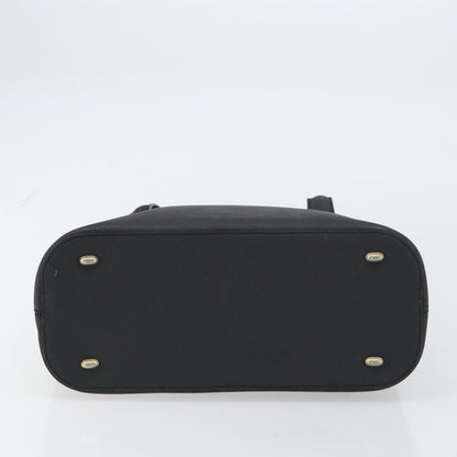 Celine CELINE Hand Bag Leather Black Gold Authentic BA9124