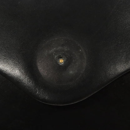 Dior Christian Dior Chain Shoulder Bag Leather Black Gold Authentic BA2045