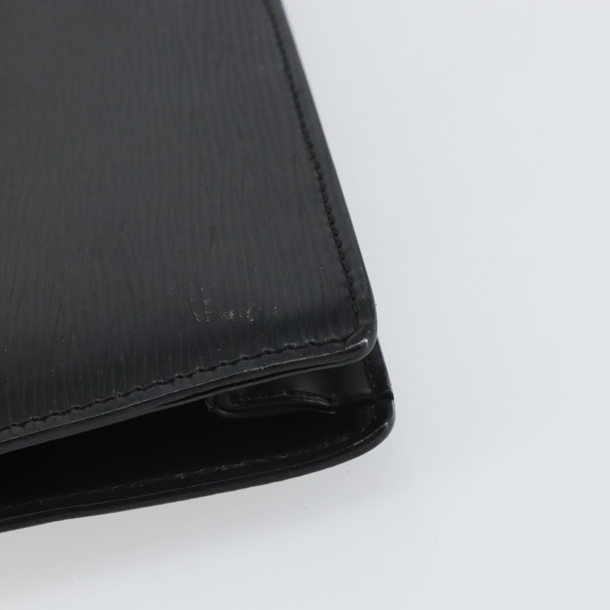 Louis Vuitton LOUIS VUITTON Epi Serie Dragonne Clutch Bag Black Noir M52612 LV Authentic BA9336