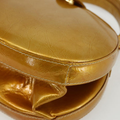 Loewe LOEWE Hand Bag Patent leather 2way Gold Authentic ka527