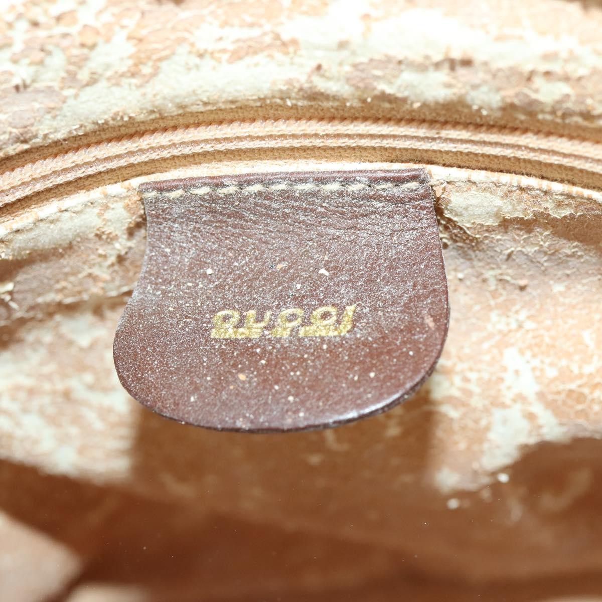 Gucci GUCCI Bamboo Hand Bag Leather 2way Brown Gold 000 2865 0290 Authentic 151596