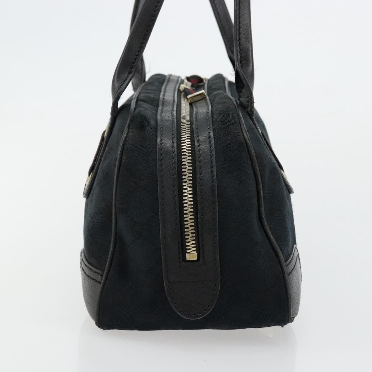 Gucci GUCCI GG Canvas Princi Hand Bag Black Gold 161720 Authentic 176928
